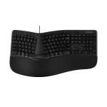Microsoft Ergonomic Keyboard | Wired USB, Split Keyset, Cushioned Palm Rest