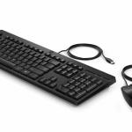 HP Wired Keyboard & Mouse Bundle | Full-Size + Numpad, USB Plug-and-Play