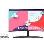 Samsung 24" Curved Monitor | FHD VA, 1800R, AMD FreeSync, Eye Saver Mode